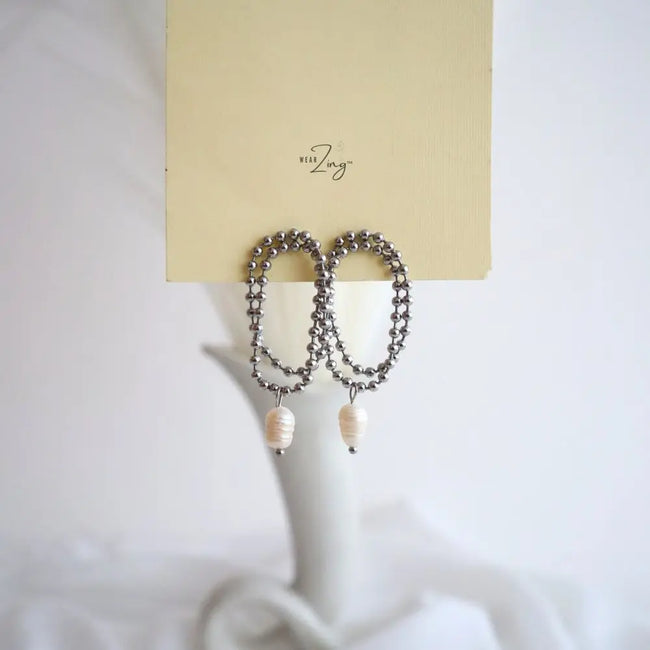 Pearl Chain Drops WearZing - Crystal Jewelry Store in India
