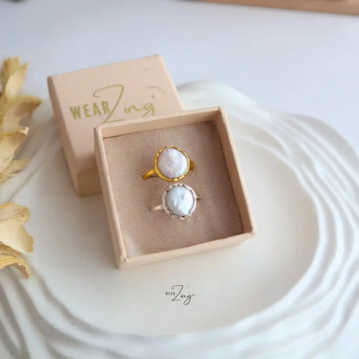 Pearl Sage Ring WearZing - Crystal Jewelry Store in India