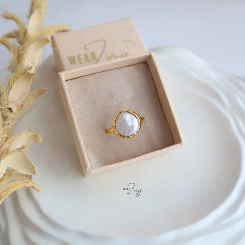 Pearl Sage Ring WearZing - Crystal Jewelry Store in India
