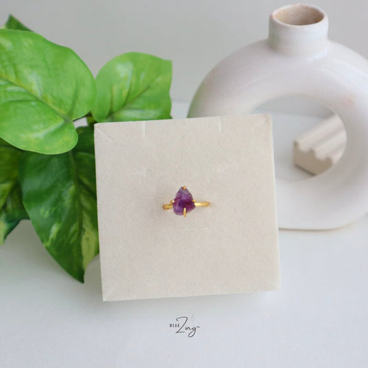 Raw Amethyst Ring WearZing 1 