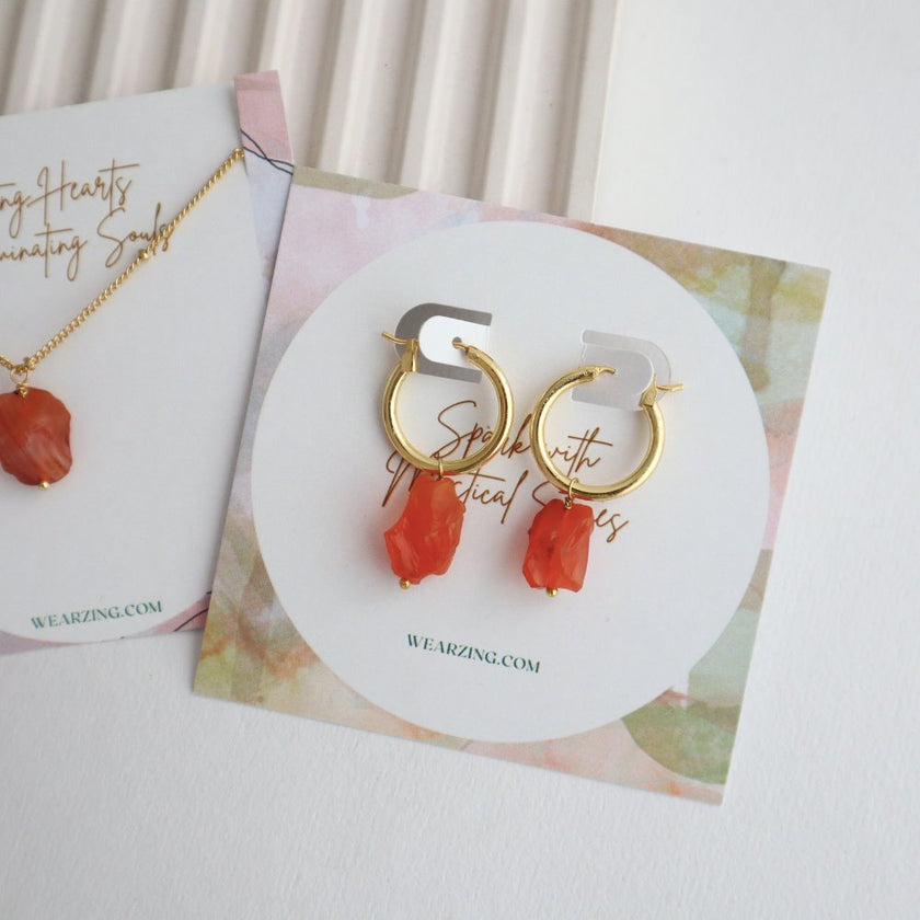 Raw Carnelian Set WearZing 