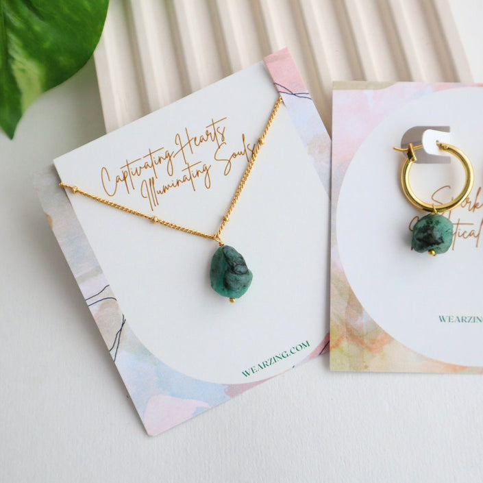 Raw Emerald Set WearZing 