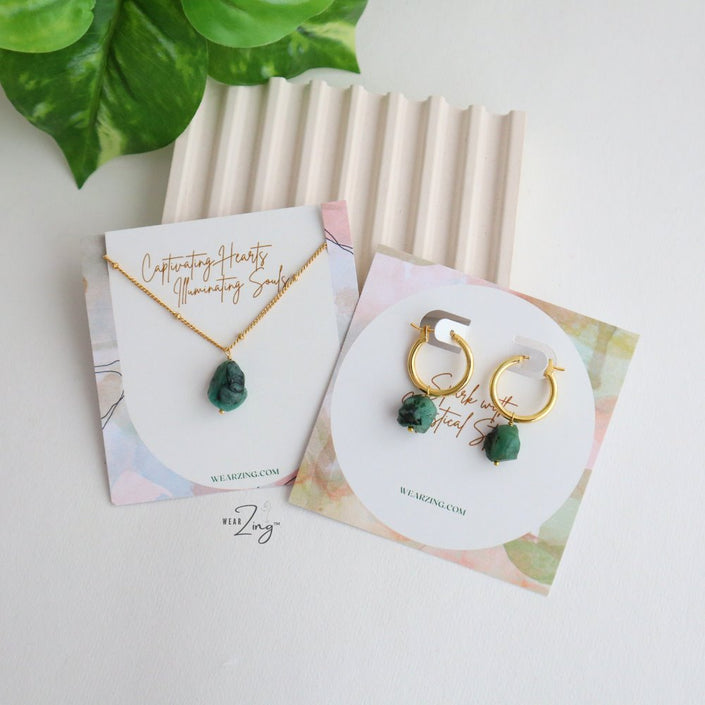 Raw Emerald Set WearZing 