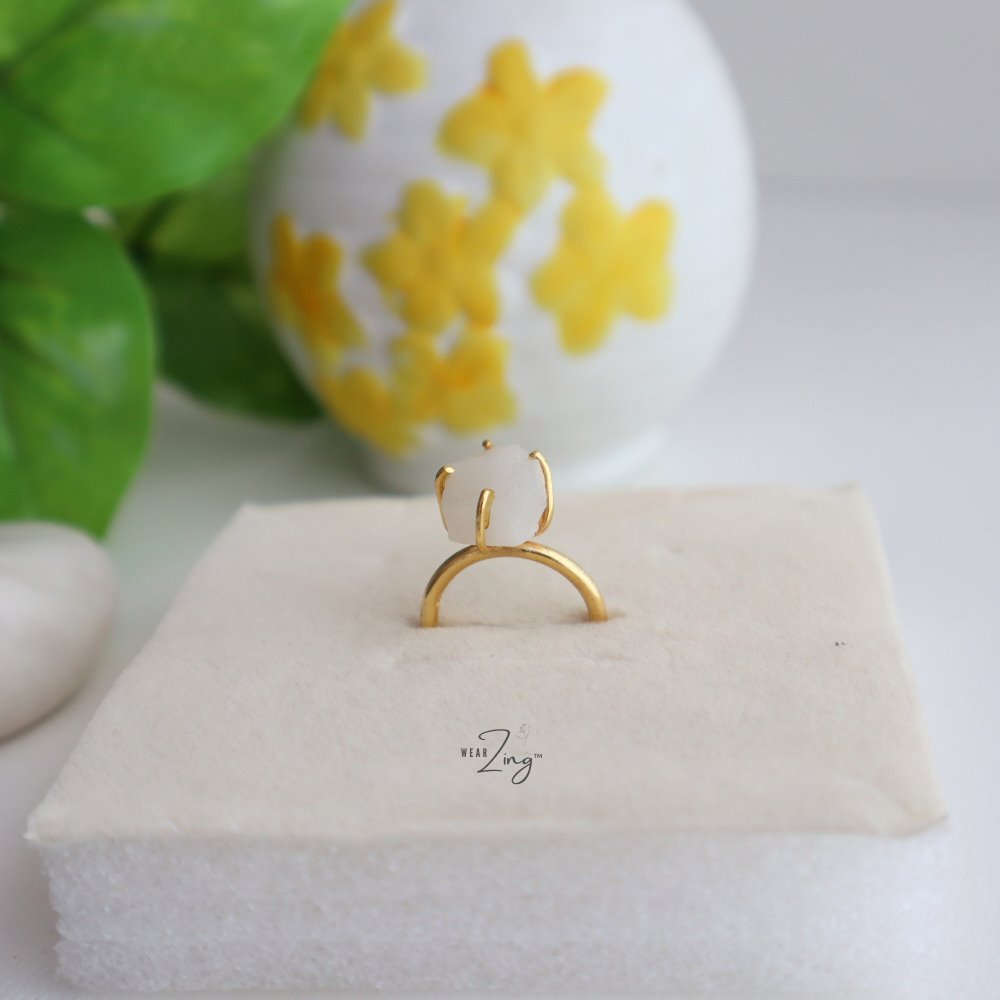 Raw Moonstone Ring WearZing 