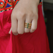 Triple Line Ring