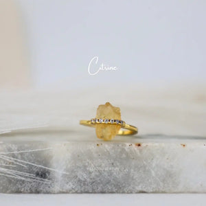 Citrine Dine Ring WearZing - Crystal Jewelry Store in India