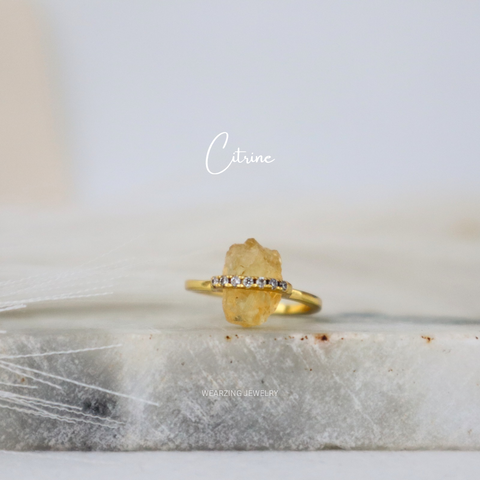 Citrine Dine Ring