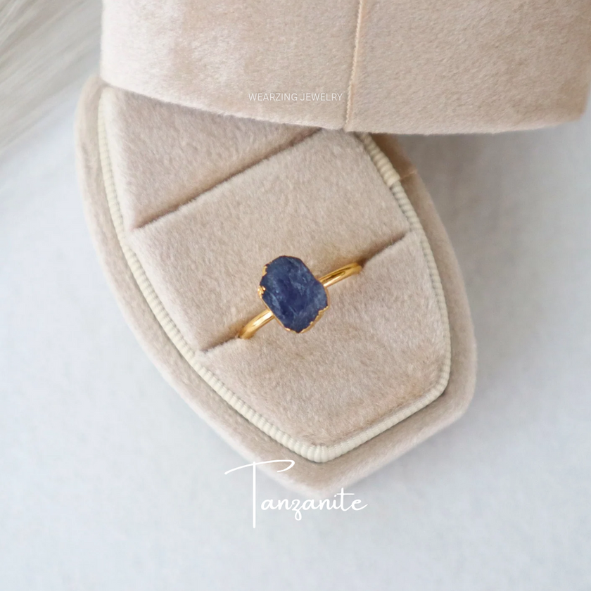 Tanzanite Crystal Ring