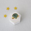 Green Pear Ring