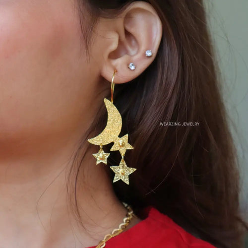 Twinkle Taare Loops WearZing - Crystal Jewelry Store in India