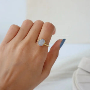 Moonstone Crystal Ring WearZing - Crystal Jewelry Store in India