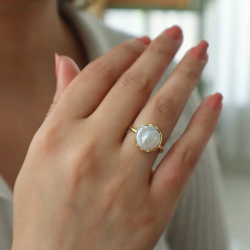 Pearl Sage Ring WearZing - Crystal Jewelry Store in India