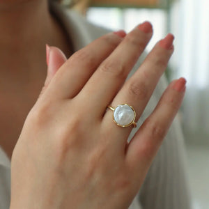Pearl Sage Ring WearZing - Crystal Jewelry Store in India