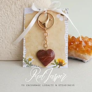 Red Jasper Heart Throb Bagcharm WearZing - Crystal Jewelry Store in India