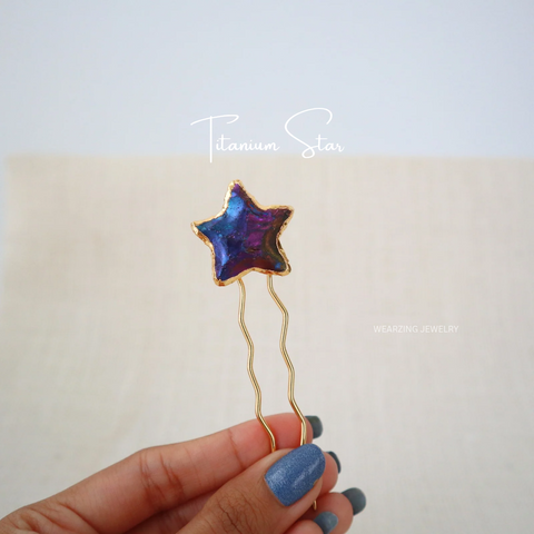 Crystal Star Hair Pin