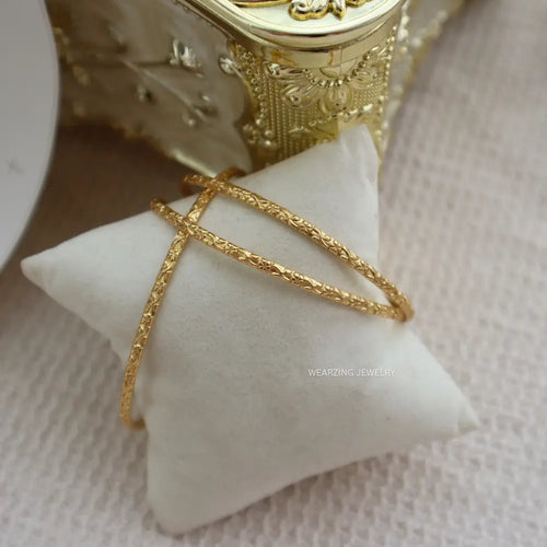 Spring Line Gold Band WearZing - Crystal Jewelry Store in India