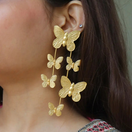 Butterfly Mega Earrings WearZing - Crystal Jewelry Store in India