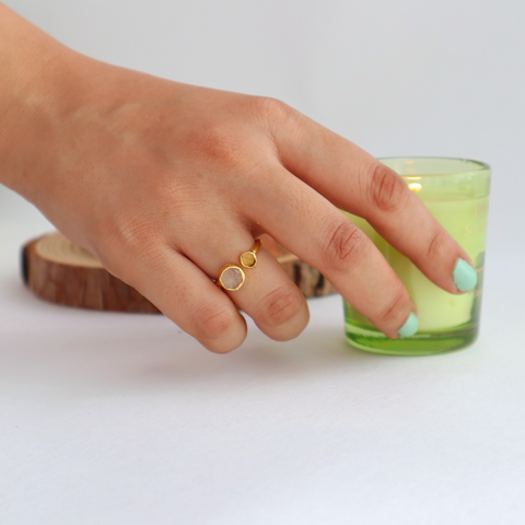 Duos Gem Ring