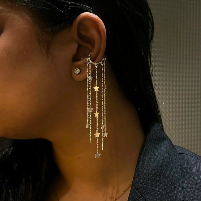 Celeste Drip Ear Cuff (Pair) WearZing - Crystal Jewelry Store in India