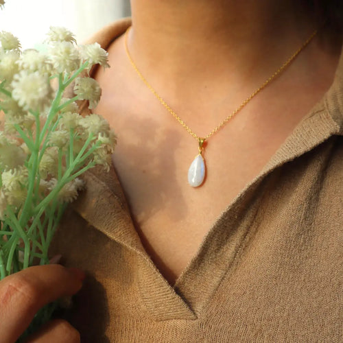 Moonstone Drop Pendant WearZing - Crystal Jewelry Store in India