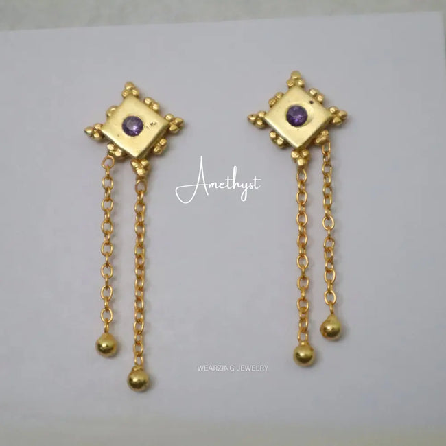 Manika Drop Earrings WearZing - Crystal Jewelry Store in India