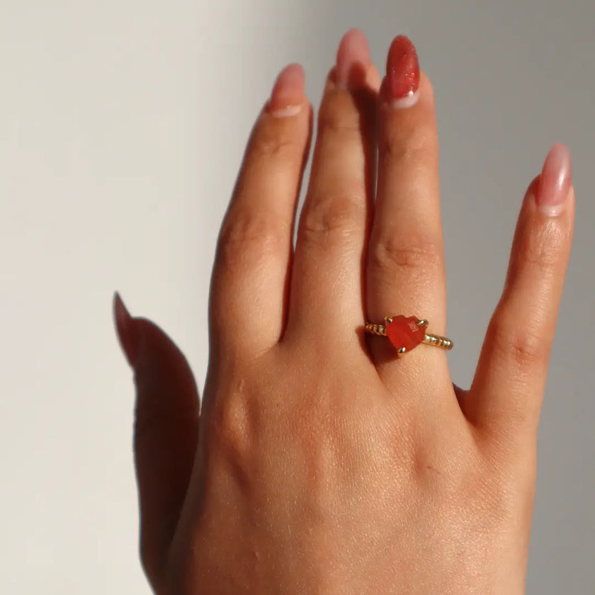 Amore Heart Ring WearZing - Crystal Jewelry Store in India