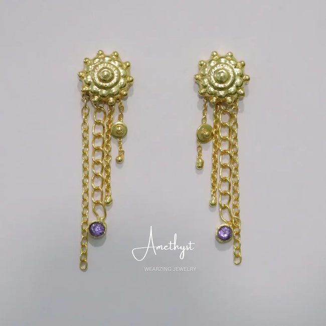 Kalika Tassel Earrings WearZing - Crystal Jewelry Store in India