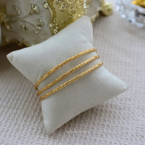 Moon Line Gold Band WearZing - Crystal Jewelry Store in India