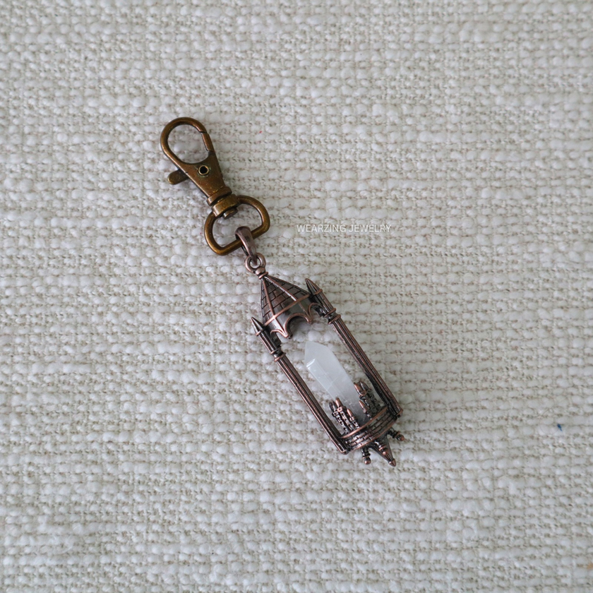Moonstone Antique Lantern Bagcharm WearZing - Crystal Jewelry Store in India