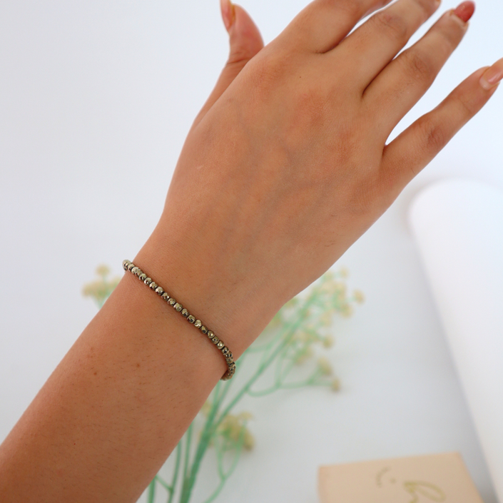 Pyrite Spark Bead Bands