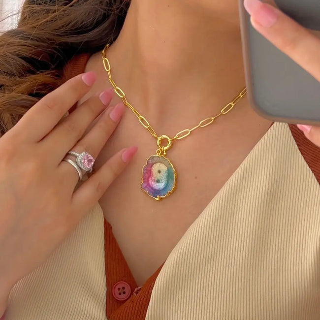 Statement Solar Pendant WearZing - Crystal Jewelry Store in India