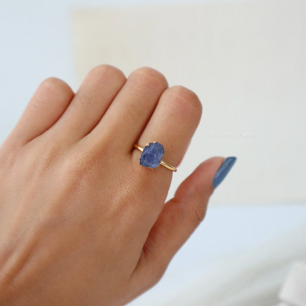 Tanzanite Crystal Ring