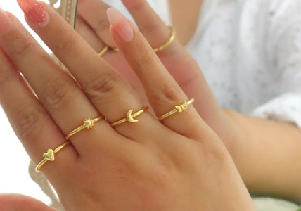 Minimal Charm Rings WearZing - Crystal Jewelry Store in India