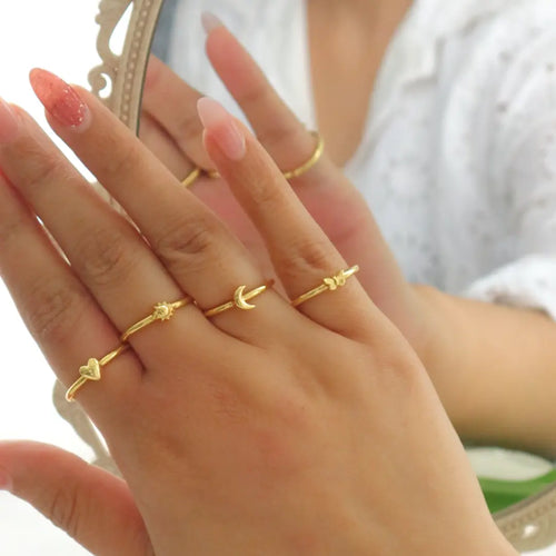Minimal Charm Rings WearZing - Crystal Jewelry Store in India