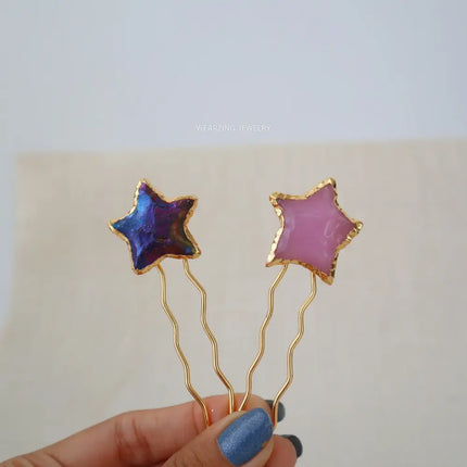 Crystal Star Hair Pin WearZing - Crystal Jewelry Store in India