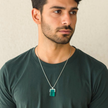 Stone Frame Men's Pendant