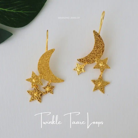 Twinkle Taare Loops WearZing - Crystal Jewelry Store in India