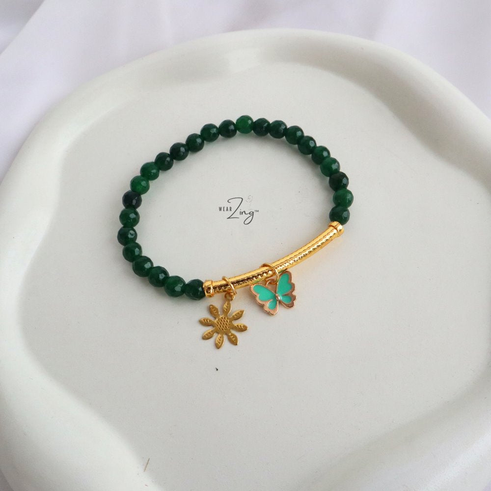 Serene Charm Bracelets Jewelry WearZing Green Jade - Nature 