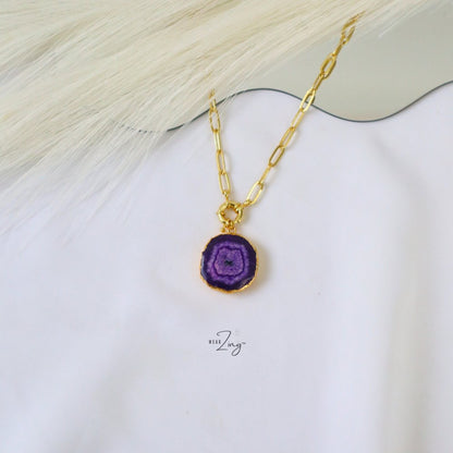 Statement Solar Pendant WearZing Purple 1 