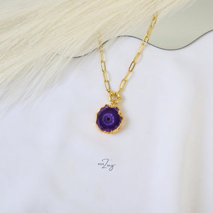 Statement Solar Pendant WearZing Purple 4 