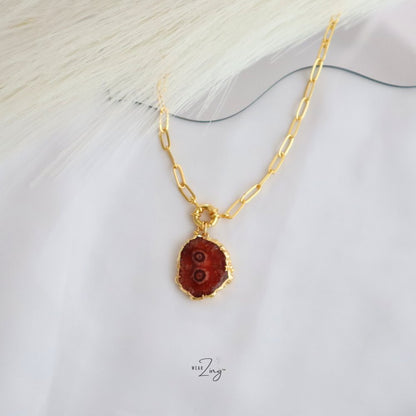 Statement Solar Pendant WearZing Red 