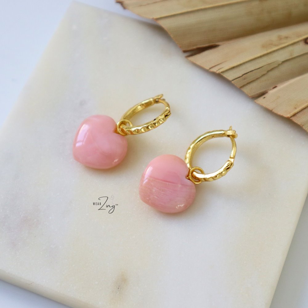 The Amore Hoops WearZing Pink Opal 