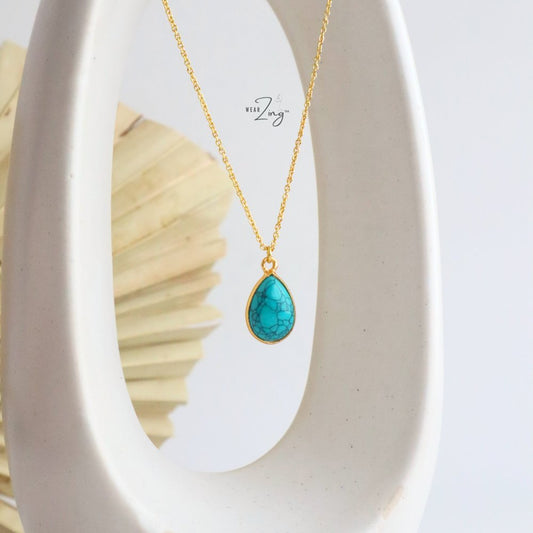 Turquoise Drop Pendant WearZing 