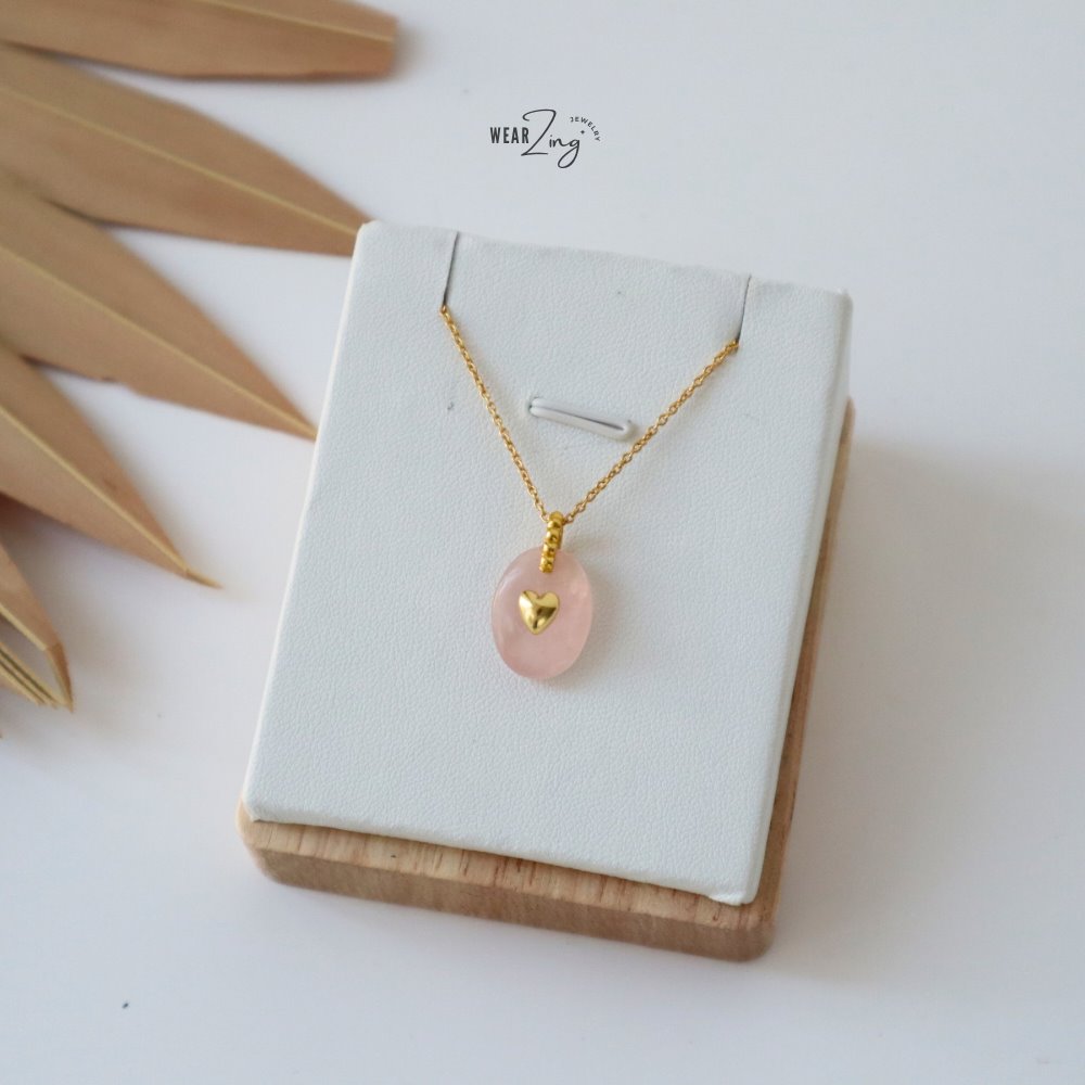 Zest Charm Pendants WearZing Rose Quartz 