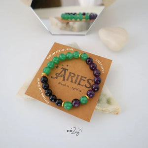 Zodiac Aura Bead Bracelet WearZing - Crystal Jewelry Store in India
