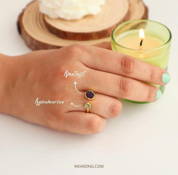 Duos Gem Ring WearZing 
