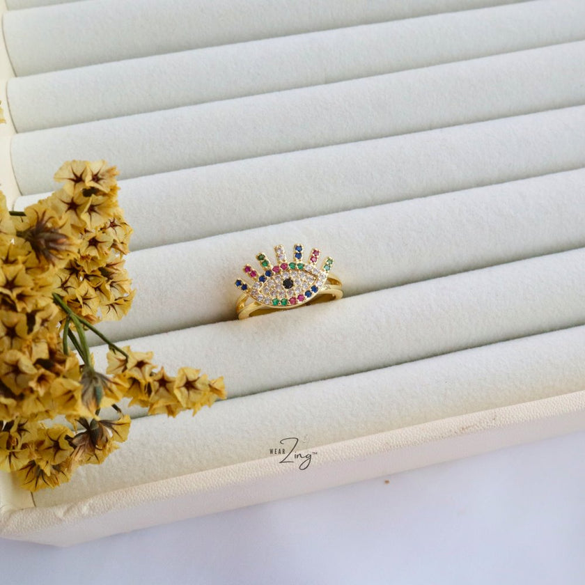 Emblish Evil Eye Ring WearZing 
