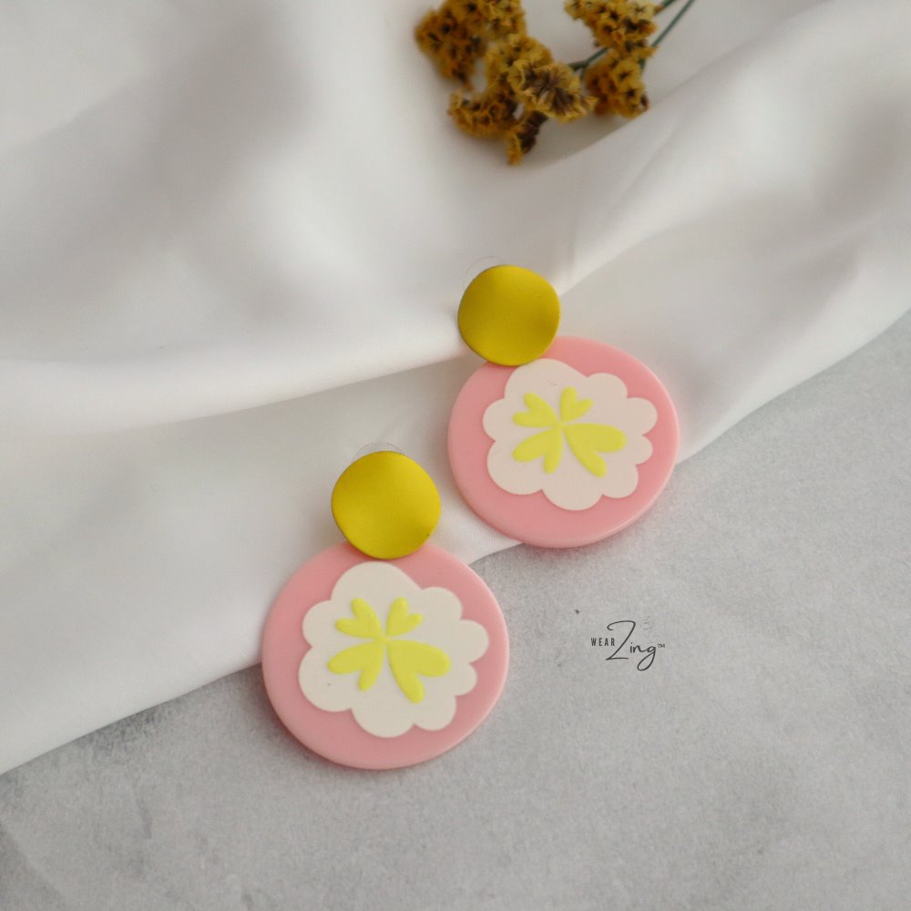 Flower Print Earrings WearZing 