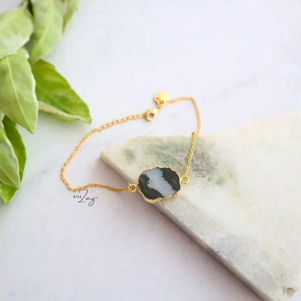 Jasper Slice Bracelet WearZing - Crystal Jewelry Store in India