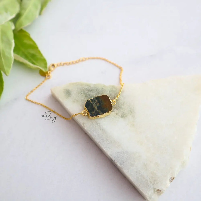 Jasper Slice Bracelet WearZing - Crystal Jewelry Store in India